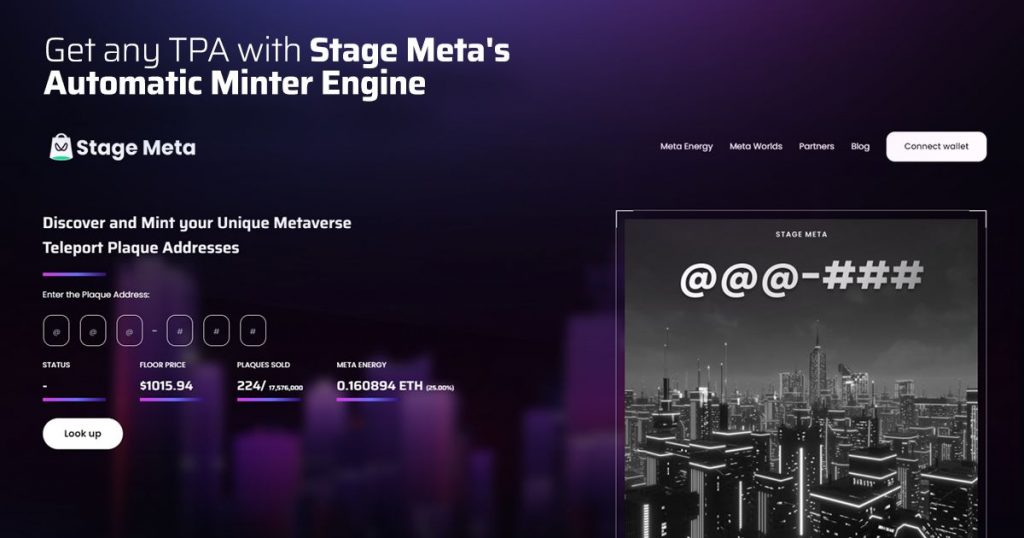 Disrupting the disruption: How Stage Meta’s Teleport Plaque Addresses will take over the Metaverse.