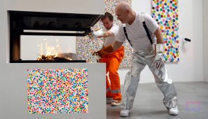 Damien Hirst burns 4,851 artworks from The Currency NFT collection