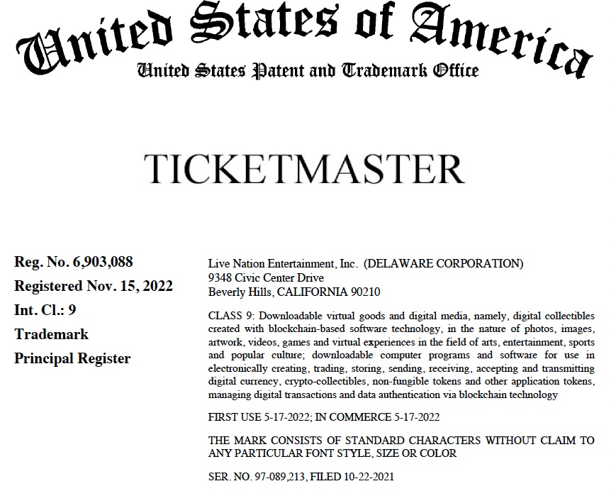 J.P. Morgan, Ticketmaster, .SWOOSH, and Playboy file metaverse trademark applications