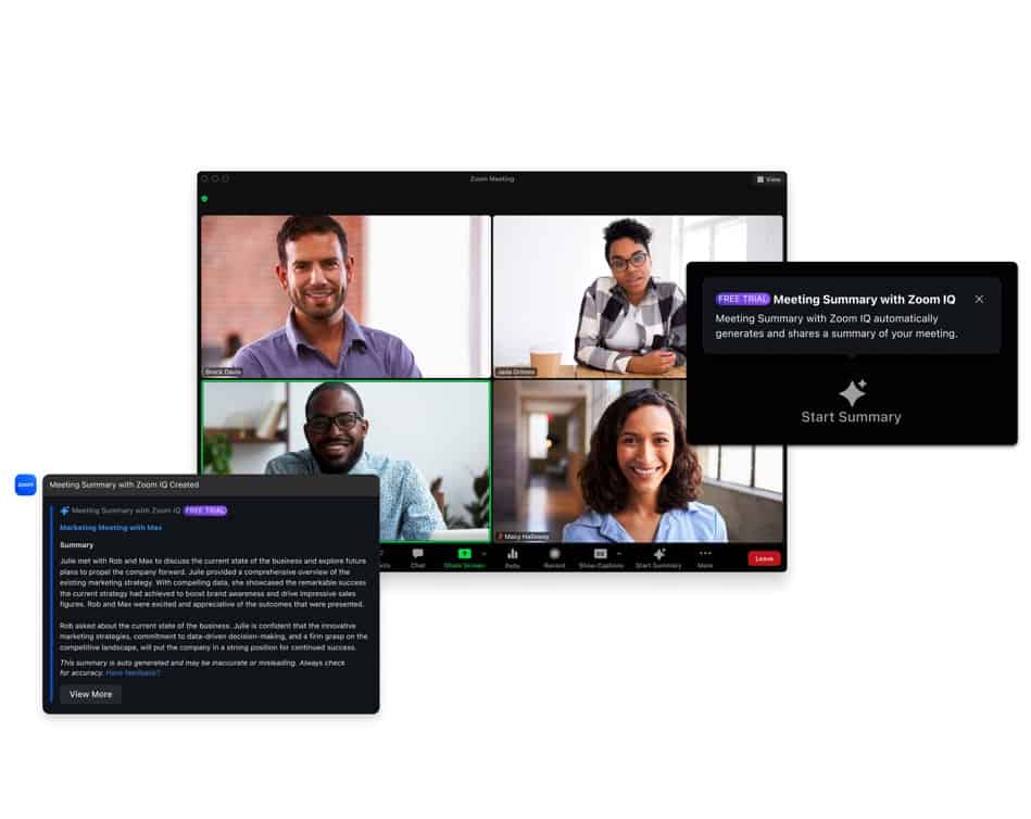 Zoom Launches AI Meeting Summaries
