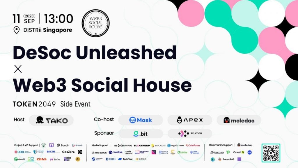 Asia’s First Web3 Social-focused Summit - DeSoc Unleashed x Web3 Social House SG party