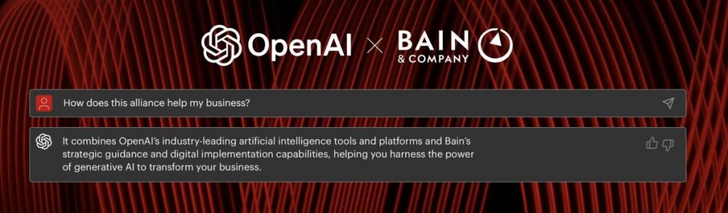 Bain & Company Partners With OpenAI to Distribute its AI Tech to Clients