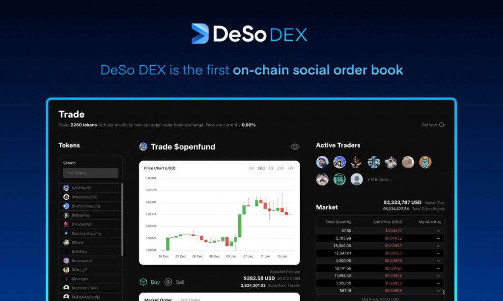 Coinbase-Backed DeSo DEX Launches as World’s Fastest On-Chain Order Book Exchange