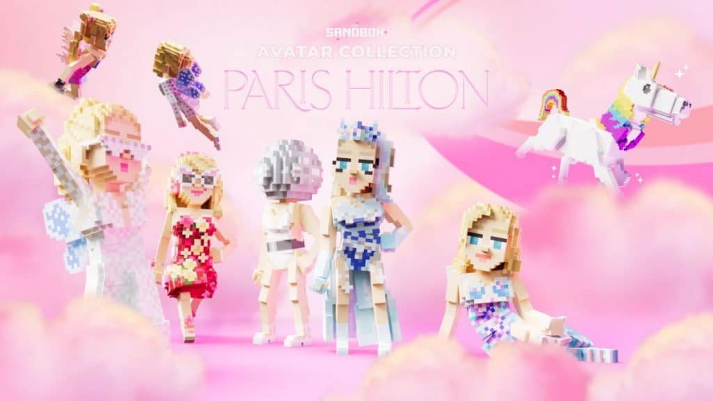 paris hilton 11:11 media the sandbox metaverse