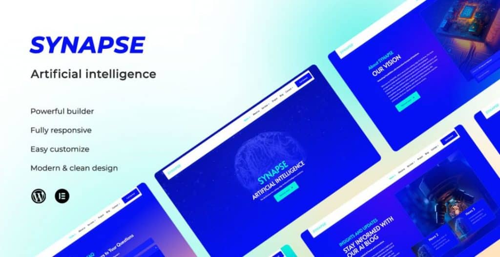 3. Synapse Artificial Intelligence WordPress Template 