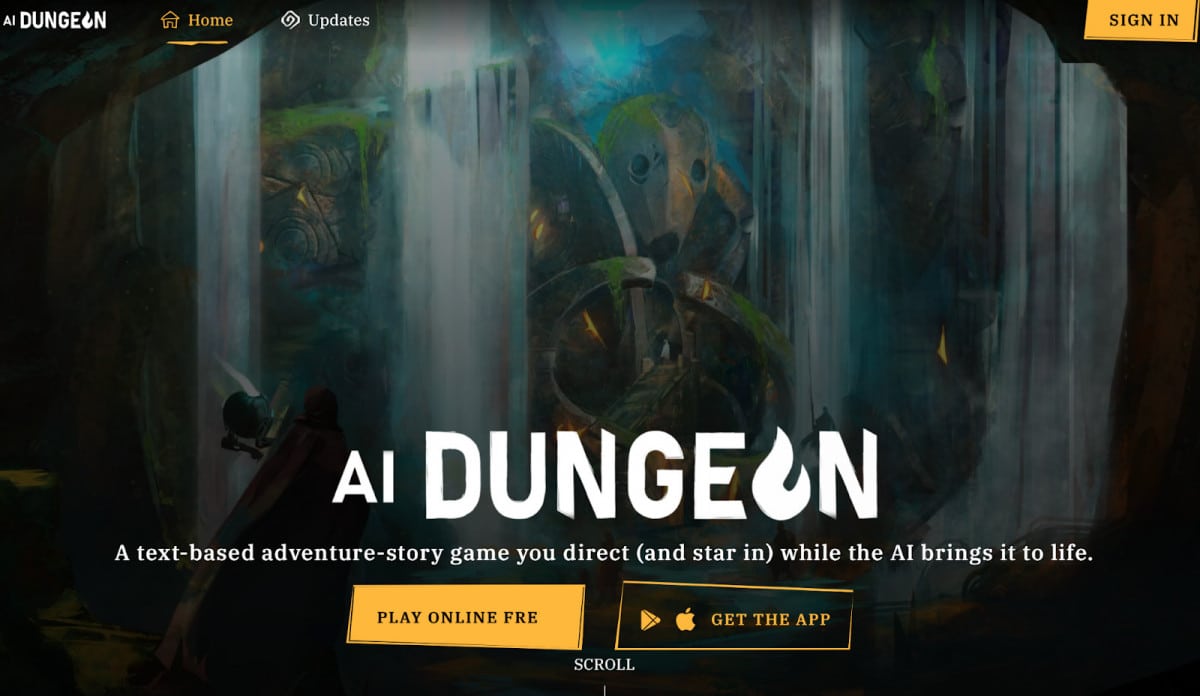 AI Dungeon iOS game App