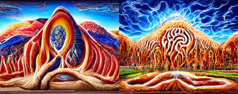 Alex Grey Landscape Style