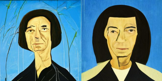 Alex Katz Portrait Style