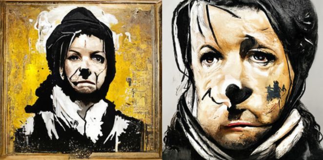 Banksy Portrait Style