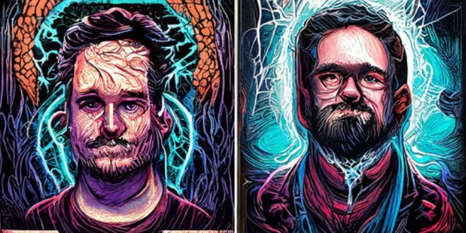 Dan Mumford Portrait Style