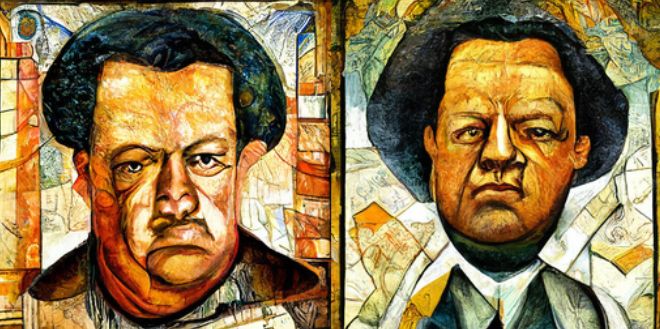 Diego Rivera Portrait Style