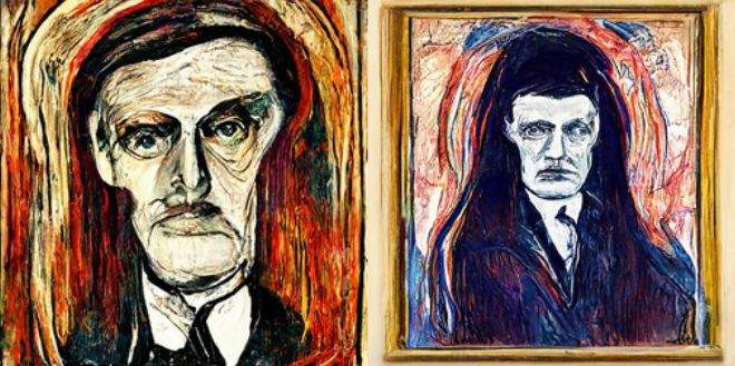 Edvard Munch Portrait Style