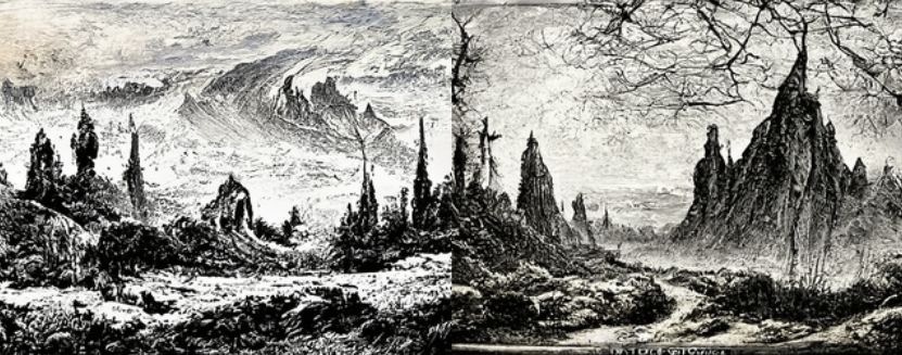 Gustave Dore Landscape Style