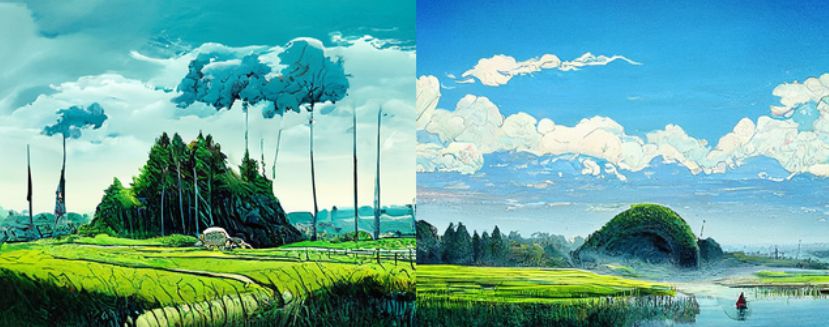 Hayao Miyazaki Landscape Style