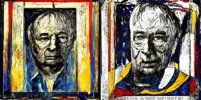 Jasper Johns Portrait Style