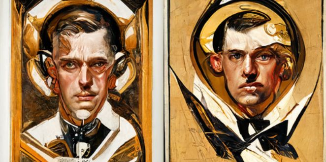 JC Leyendecker Portrait Style