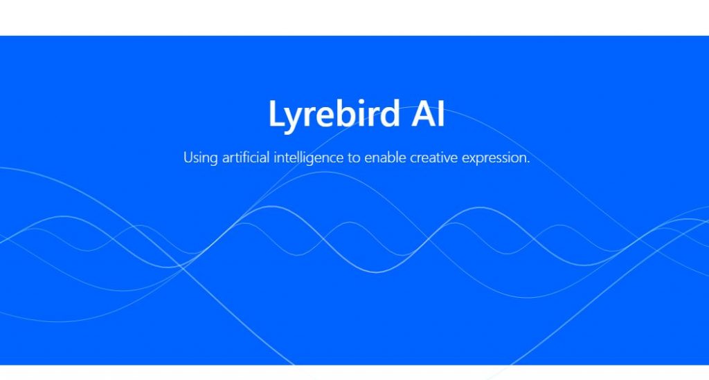 4. Lyrebird AI