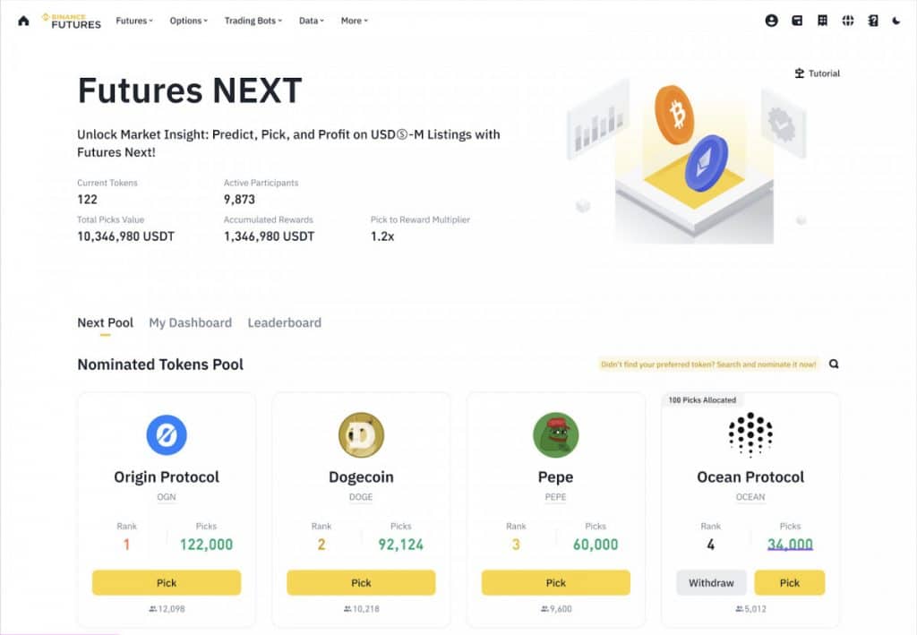 Binance Futures Launches Futures NEXT